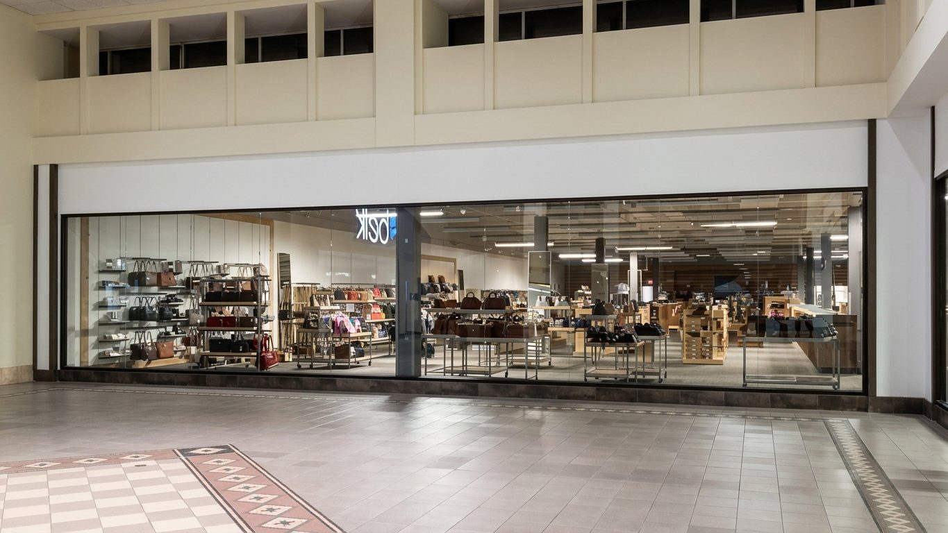 DSW display shelving construction, Savannah, GA